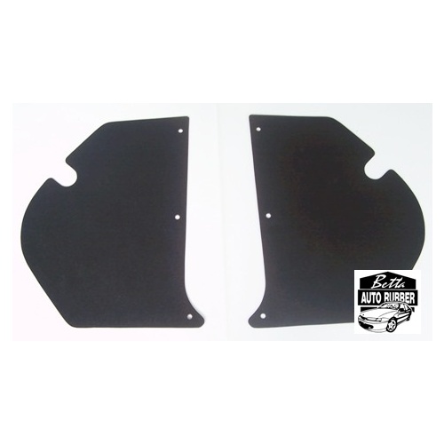  Black Embossed Board Kick Panels for Holden HD-HR - Pair with Clips