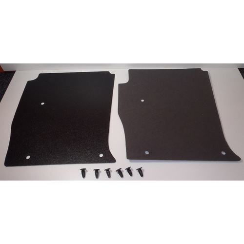 Black Embossed Board Kick Panels for Holden Torana LH-LX-UC - Pair including fasteners