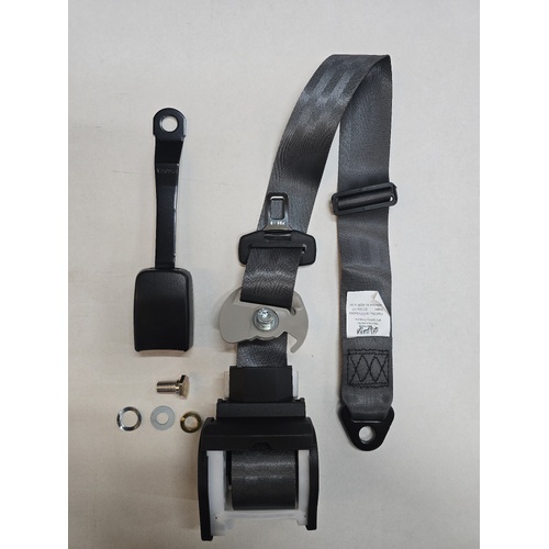 Right Hand Front Seatbelt to suit Ford Falcon AU Series 1 - Grey - ADR Approved 