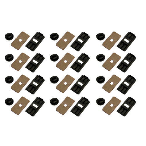  Louvre Fitting Kit Suits All Aunger Rear Louvre Mounting Clips set of 12 (LAT12)