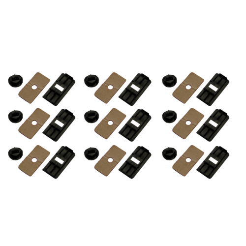 Louvre Fitting Kit Suits All Aunger Rear Louvre Mounting Clips set of 9 (LAT9)