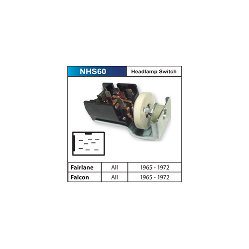 Quality New Headlight Switch for Ford Falcon XR XT XW XY Fairlane ZA ZB ZC ZD