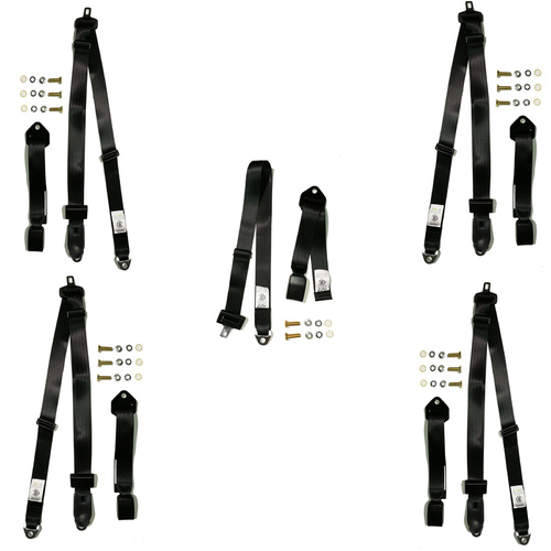 Complete Bucket Seat Belt Kit to suit Holden HD HR Premier - Australian Made - ADR Approved