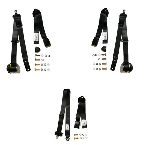  Front Bench Seat Belt Kit to suit Holden HJ 1974-76 Panel Van and Utility