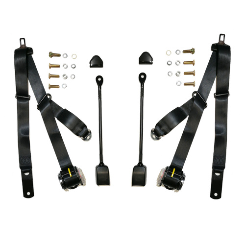 Front Seat Belt Kit to suit Holden HJ 1974-76 Monaro Bucket Seat -  Pair
