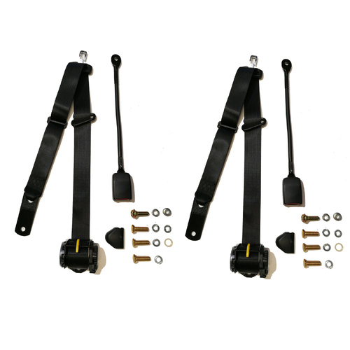 Replacement Bucket Seat Retractable Seat Belts for Holden HK HT HG HQ Sedan - Cappucinno