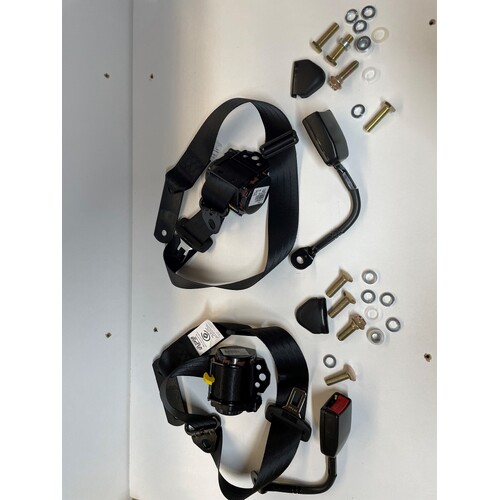 Seat Belt 90/90 On Pillar 250mm Stalk Buckle - Left & Right Side