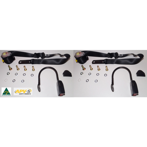 Front Seat Belt Kit for Holden WB, Panel Van, Utility, 1 Ton Cab Bucket Seat