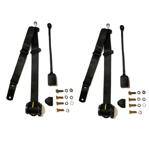  Front Bucket Seat Belts to suit Ford Falcon XB XC Sedan - Pair