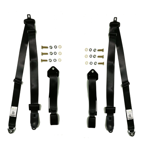 FRONT BUCKET SEAT BELT KIT TO SUIT FORD XY WAGON AND SEDAN - ADR Approved