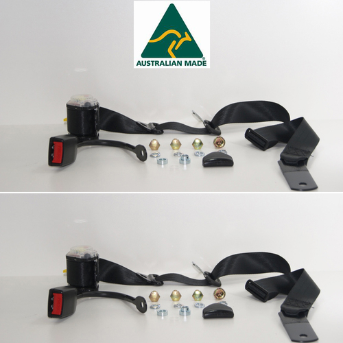  FRONT SEAT BELT KIT TO SUIT ALFETTA GT COUPE 1974-1983 