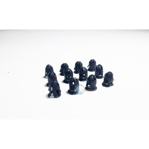 Tubular Badge Clip for Holden HK - HZ and Torana  LC - UC - Pack of 12