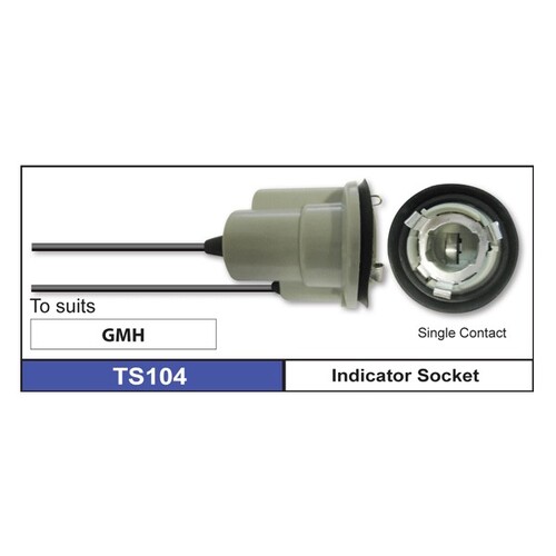 Indicator Socket Single Contact suits GMH - Small - Pair